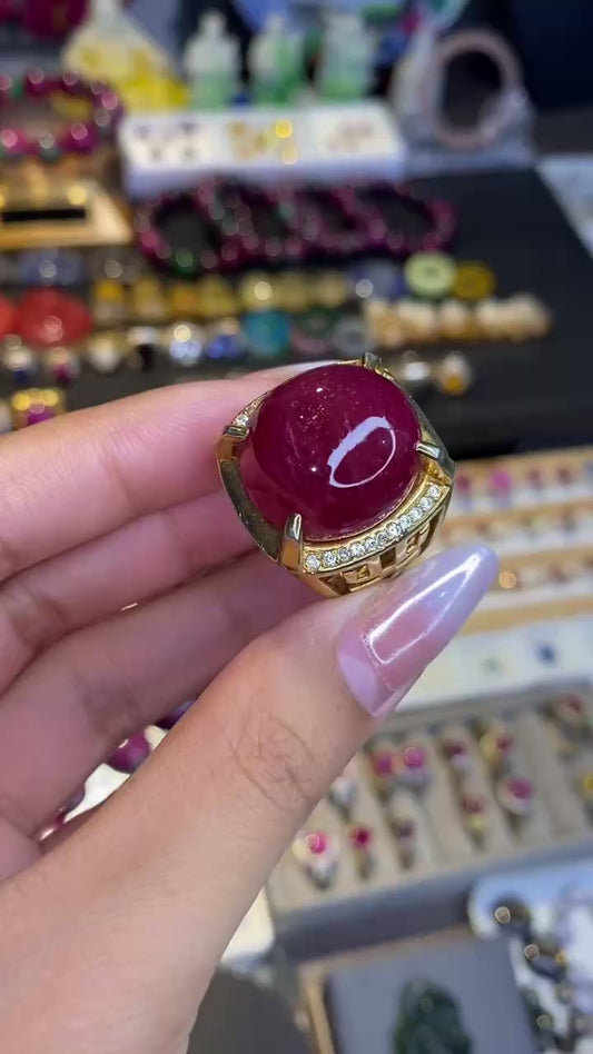 10 Karat Gold & Ruby Ring